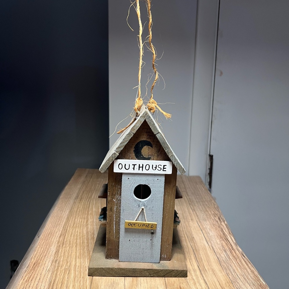 Rustic Brown and Gray Birdhouse